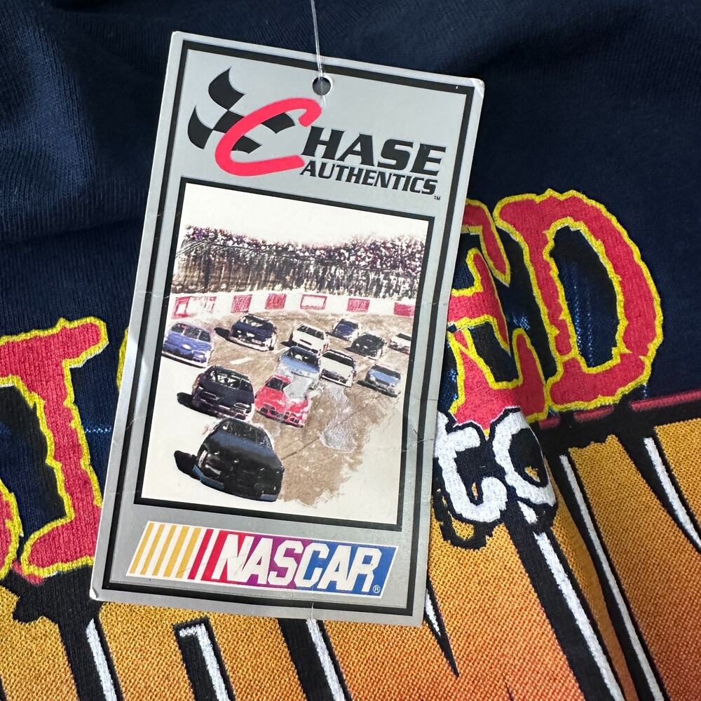 Vintage Chase‎ Authentics Jeff Gordon NASCAR T-Shirt Blue Men’s Large 1999 New - Picture 6 of 12